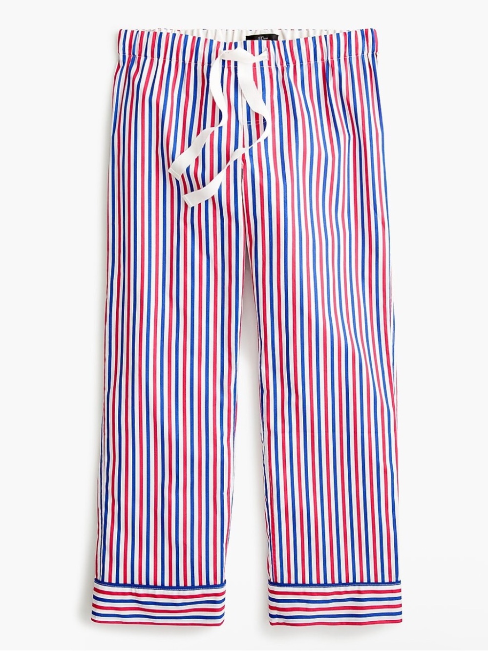 J. Crew red white blue striped lightweight pajama pj pants bottoms size XS